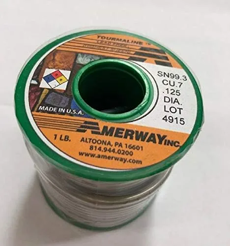 Vista 2 de Amerway Tourmaline Solder sin plomo (3 rollos) por Sun and Moon Stained Glass