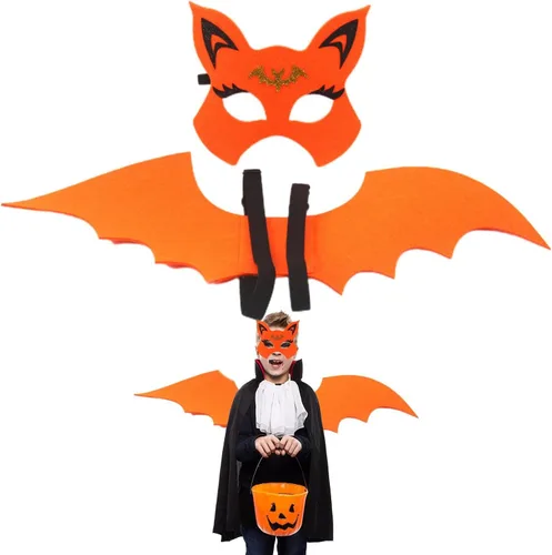 Vista 7 de Disfraz de alas de murciélago, alas de murciélago de vampiro, disfraz de murciélago vampiro, alas de disfraz de murciélago, juego de disfraz