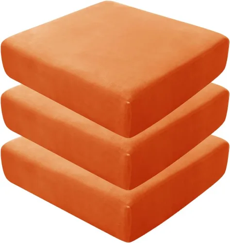 Vista 95 de Fundas de asiento de terciopelo ultra suave, fundas de cojín de asiento suave SOFE fundas de sofá con parte inferior elástica lavable funda