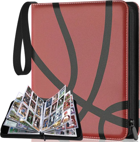 Vista 9 de Carpeta de 900 bolsillos para tarjetas de béisbol para tarjetas de intercambio, fundas para tarjetas de béisbol, juego de protectores para tarjetas