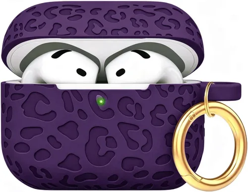 Vista 48 de Compatible con funda AirPods Pro 2019, Gawnock Funda de silicona suave y flexible para funda AirPods Pro para mujeres y niñas con llavero (Caqui)