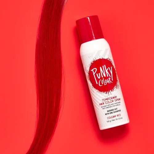 Vista 5 de Punky Spray de Color Temporal para el Cabello, Rojo Cougar, Tinte en Spray para el Cabello No Dañino, Color de Cabello Vívido Instantáneo, 3.5 oz