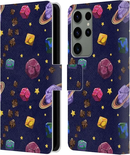 Vista 208 de Head Case Designs Officially Licensed Carla Morrow Colorful Space Dice Patterns Leather Wallet Case Compatible with Samsung Galaxy A07 4G