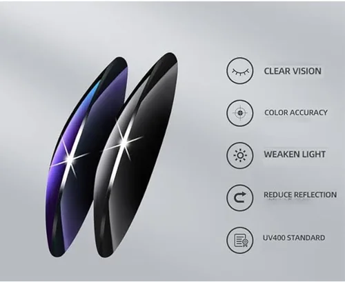 Vista 3 de Lentes para faros delanteros con tecnología Glarecut (conduce de forma segura por la noche), gafas de conducción nocturna unisex antirreflejos