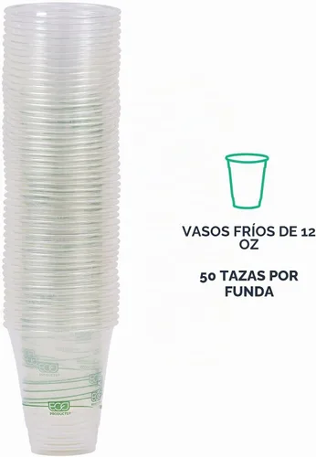 Vista 8 de Eco-Products, Inc GreenStripe - Vasos para bebidas frías, Transparente, 1000