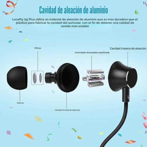 Vista 2 de Lecefty Auriculares Bluetooth con banda para el cuello, 200H tiempo de reproducción extra largo, auriculares inalámbricos estéreo con micrófono