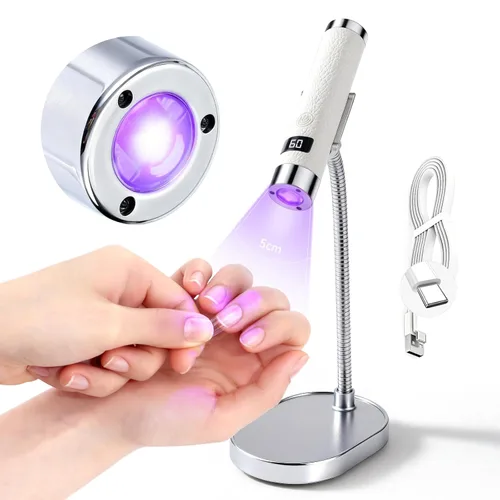 Vista 12 de SAVILAND U V Light for Gel Nails, Mini Handheld U V LED Nail Lamp, 12W Luz A-U V para uñas