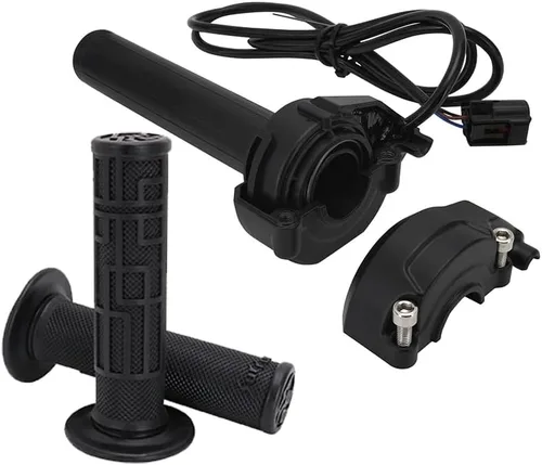 Vista 2 de JFG RACING Sur Ron - Acelerador eléctrico Sur Ron Twist con empuñaduras de manillar de goma para Sur Ron S/X Electric Dirt Bike - Negro