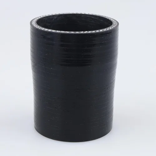 Vista 23 de AC PERFORMANCE ID de 1" a 1/2" (25mm a 13mm) Manguera de silicona recta reductora de 3 capas reforzada negra, 3" de longitud Negro