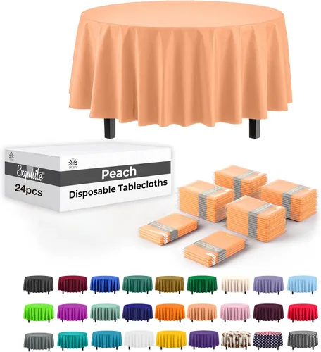 Vista 38 de Party Solids Mantel rectangular de plástico color azul aguamarina, 54 x 108 pulgadas, paquete de 24