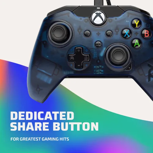 Vista 4 de PDP Wired Controller for Xbox Series XS Xbox One Windows 1011 - Midnight Blue