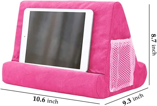 Vista 2 de Almohada suave multiángulo para iPad, soporte de almohada de regazo para iPad, lectores, teléfonos inteligentes, libros, revistas soporte