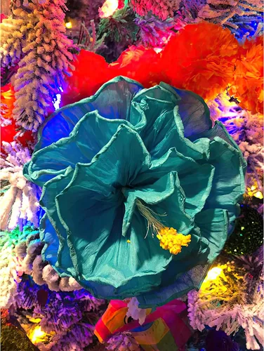 Vista 4 de Alondra's Imports Flores de papel mexicanas – Decoraciones de fiesta, decoraciones de Ofrenda, Fiestas, altar, Día de los Muertos, Flores