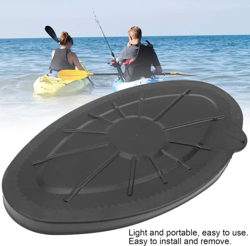 Vista 7 de Fydun Ascend Kayak Accesorios, placa de inspección de cubierta redonda impermeable de plástico para barco marino, kayak, canoa