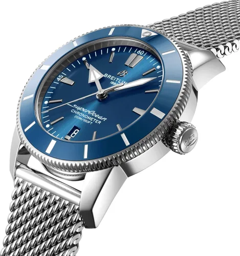 Vista 2 de Breitling Superocean Heritage II B20 automático 44 esfera azul reloj hombres AB2030161C1A1