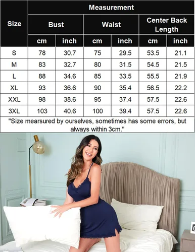 Vista 6 de Avidlove - Camisón de lencería sexy de mujer para dormir