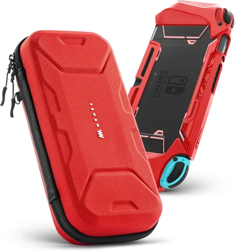 Vista 9 de Mumba Funda de transporte para Nintendo Switch OLED y Nintendo Switch, Versión Plus Bolsa de transporte de viaje protectora portátil