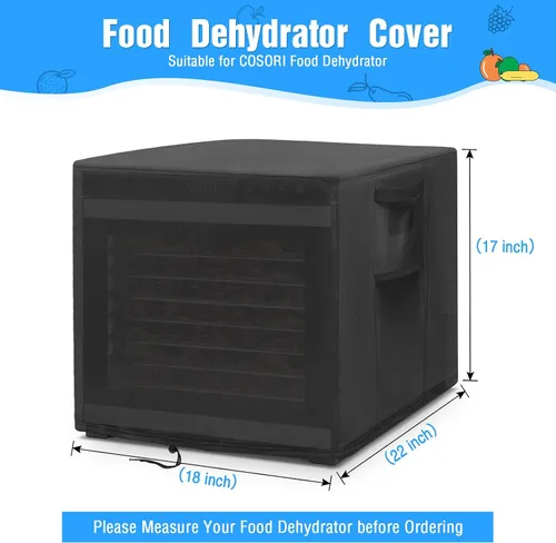 Vista 2 de Funda para deshidratador Cosori 10 bandejas para deshidratador de alimentos, cubiertas a prueba de polvo, cubiertas impermeables