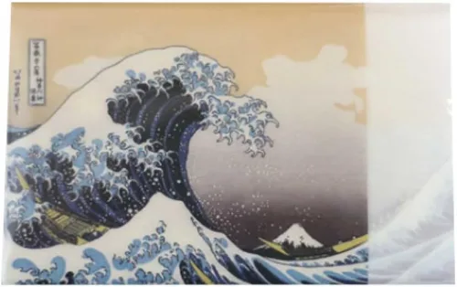 Vista 9 de Ukiyoe Design of Katsushika Hokusai "Hodogaya on The Tokaido" de Treinta y seis vistas del Monte Fuji Mino Washi Torecón Japonés Kaishi Papel 20