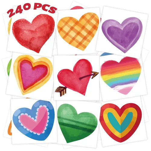 Vista 8 de winthrop 240 tatuajes temporales de Navidad a granel para niños, envueltos individualmente, impermeables, tatuajes de seguridad, la mejor opción