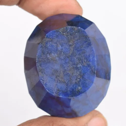 Vista 4 de Gemhub 279.00 CT. Piedra preciosa suelta azul zafiro 1.457 x 1.220 x 0.984in regalo para alguien especial DO-617