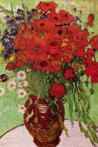 Vista 48 de Póster de “La noche estrellada” (1889) de Vincent Van Gogh, 18 x 12 pulgadas Ramas de flor de almendro 9897