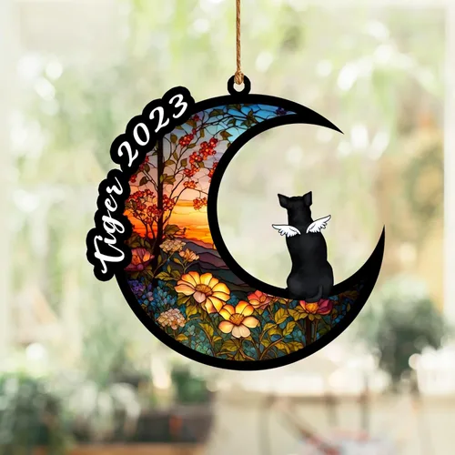 Vista 65 de Nazenti Atrapasoles conmemorativo para perros, adornos de Navidad personalizados para perros, adorno de Navidad, regalos conmemorativos para perros