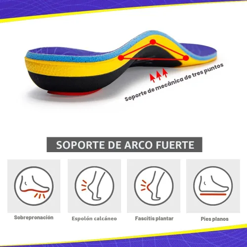 Vista 3 de VALSOLE Plantillas ortopédicas resistentes para alivio del dolor - plantillas de arco alto para fascitis plantar de más de 220 libras para hombres