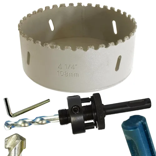 Vista 36 de Kit de extensión y eje de sierra perforadora de 7/16 pulgadas: 2 ejes hexagonales de 1/2 pulgadas y extensión de 12 pulgadas para sierras