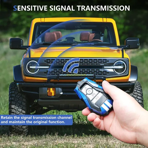 Vista 4 de Funda para llavero Ford compatible con Ford Bronco/Bronco Sport / F150 2021 2022 2023 2024