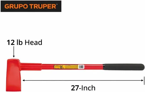 Vista 2 de Truper mazo de división, Mango de acero de 68.58 cm