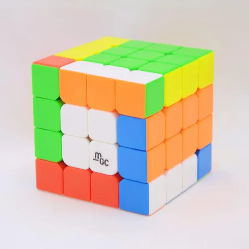 Vista 7 de Bukefuno Yongjun MGC 4x4 M, cubo magnético de velocidad YJ MGC 4x4 M, cubo mágico sin calcomanías
