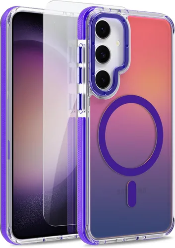 Vista 194 de Funda magnética para Google Pixel 10 Pro XL [compatible con Magsafe] [bonito diseño fluorescente de moda] a prueba de golpes, delgada, translúcida