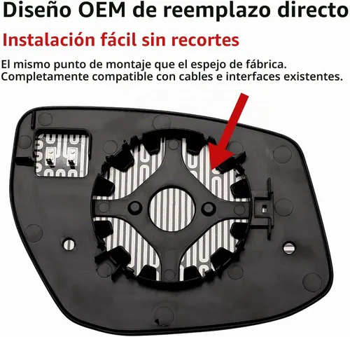 Vista 3 de Reemplazo del espejo izquierdo para Nissan Altima/Sentra 2013-2018