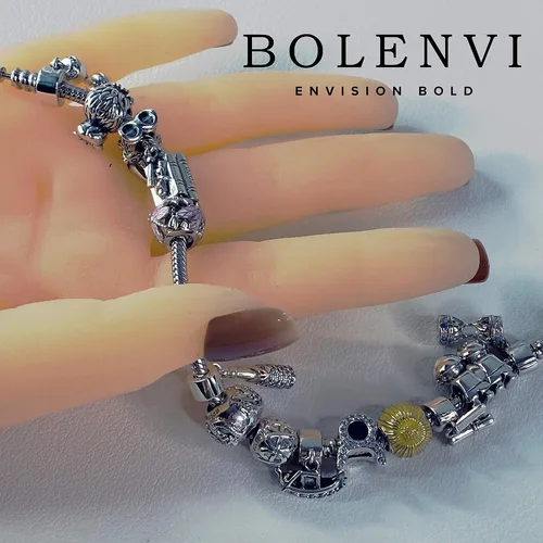 Vista 5 de Bolenvi - Colgante de plata de ley 925 diseño de oso polar para pulseras o collares