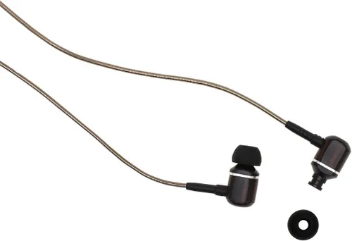 Vista 4 de Symphonized MTRX 2.0 - Auriculares intrauditivos de madera con micrófono y control de volumen, aislamiento de ruido, auriculares con cable