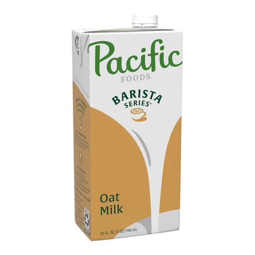 Vista 6 de Pacific Foods Leche de almendras original de la serie Barista, leche a base de plantas, caja de 32 onzas