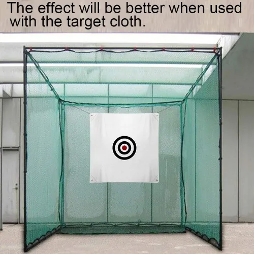 Vista 6 de Red multifuncional para pelotas de golf, barrera de impacto, red de práctica para uso en interiores o exteriores, 10 x 3 pies, 10 x 30 pies