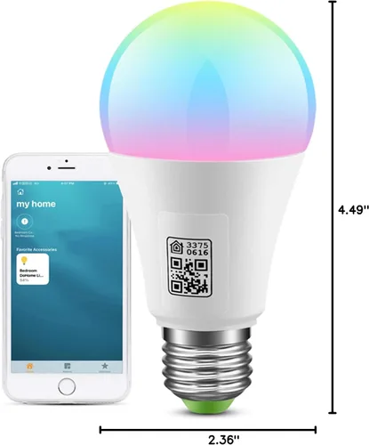 Vista 8 de Bombillas inteligentes: bombilla LED WiFi, funciona con Apple Homekit, Alexa, Google Home y Siri, bombilla inteligente LED E26, regulable de 2700