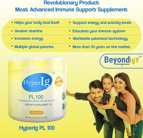 Vista 6 de Proteína de huevo en polvo PL-100, suplemento hiperinmune de huevo, 4.94 oz – Apoyo inmunológico, bienestar digestivo, energía y fuerza muscular