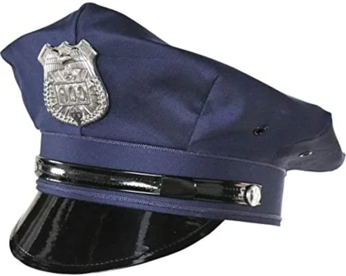 Vista 2 de Sombrero de policía de lujo, tamaño adulto, 1 unidad