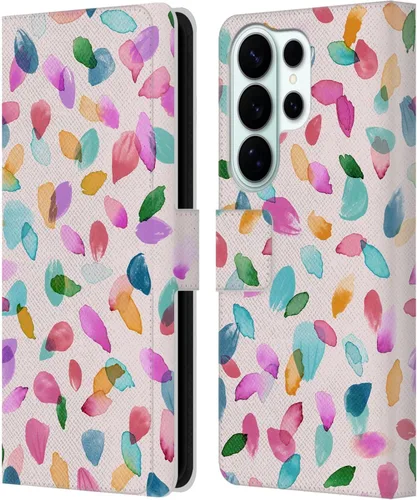 Vista 260 de Head Case Designs Officially Licensed Ninola Ditsy Flowers Yellow Nature Bold Leather Wallet Case Compatible with Samsung Galaxy A07 4G