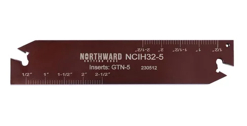 Vista 12 de Accusize Industrial Tools para insertos GTN-2, ancho 0.087–0.094 pulgadas, altura 0.75 pulgadas, NCIH19-2 Hoja ajustable de parada positiva