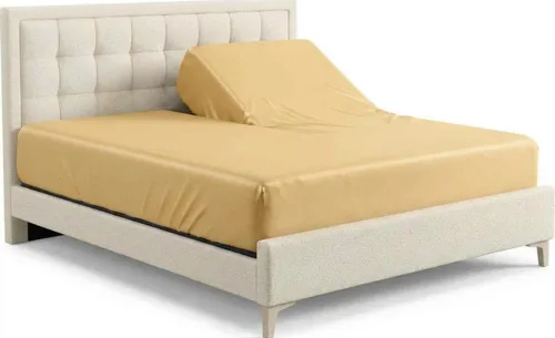 Vista 25 de Royal Tradition Sábana bajera ajustable de viscosa de bambú, tamaño individual XL, bolsillo profundo, sábanas extremadamente suaves, beige sólido