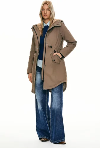 Vista 4 de Orolay Parka Abrigo de invierno con forro polar grueso para mujer con bolsillos