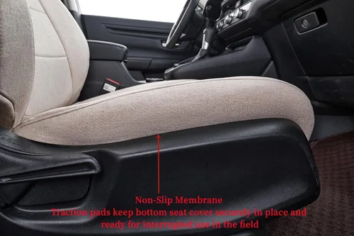 Vista 6 de Coverdram - Fundas de asiento personalizadas compatibles con modelos seleccionados de Nissan Sentra 2013, 2014, 2015, 2016, 2017, 2018 y 2019 Beige