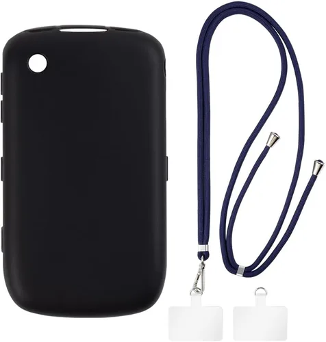 Vista 13 de Funda y cordón para BlackBerry 8520 Curve - transparente+negro Funda transparente + cordón negro