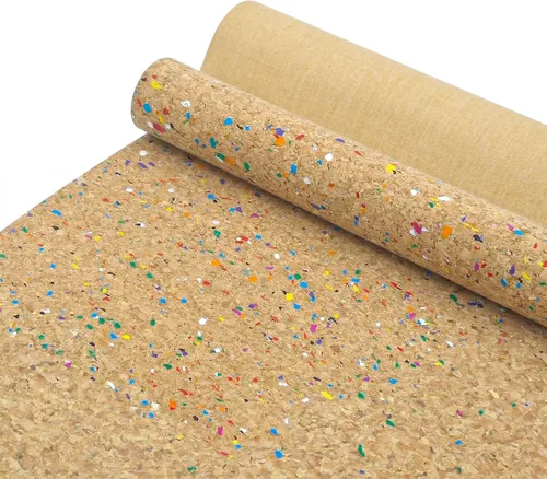 Vista 18 de SorenCut Tela de corcho por yarda, tela de corcho para coser con superficie de café negro, 12 x 52 pulgadas más grande para manualidades, cortar