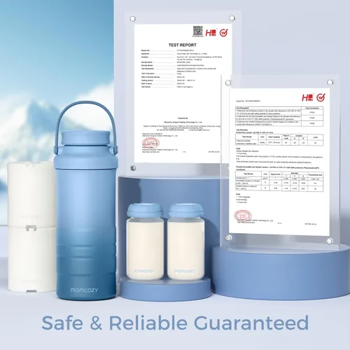 Vista 7 de Momcozy Enfriador portátil de leche materna de 22 onzas para exteriores, salvavidas con enfriamiento total de 360° durante 24 horas, enfriador