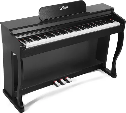 Vista 9 de Piano digital de 88 teclas con teclado de tamaño completo y teclas completamente ponderadas, teclado de piano acústico profesional con martillo